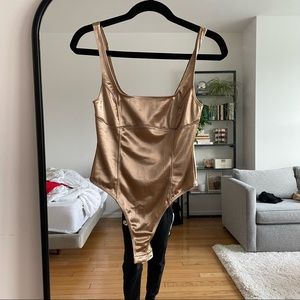 COPY - Forever 21 Gold Tank Bodysuit